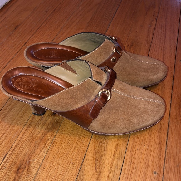 Cole Haan Womens Heels Brown Leather Closed Toed - Picture 7 of 9